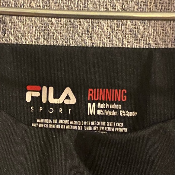 Athletic Set:  Light Blue Pullover Sweater with a Black 3/4 Capri Cropped pants - Picture 3 of 9